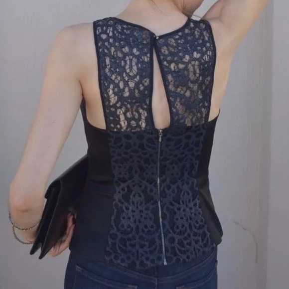 Kora Rae Lace + Silk Blend Sleeveless Top - Picture 2 of 6